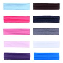 10 Pack Sports Headbands Stretchy Elastic Sweat Absorbing Non Slip Workout Hair Bands for Running Yoga Gym and Outdoor Activities One Size