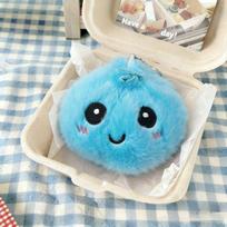 Mielas animacinis baozi koldūno pliušinis pakabukas, minkšta kimšta lėlė, vaikų palydovas, kūrybingas kambario dekoras, dovana 10cm rožinė