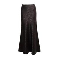 Yousheng Women Skirt Leopard Print High Waist Skirt Sexy Hip-Hugging Ankle Length Half-body Skirt for Party Streetwear Dating M juoda