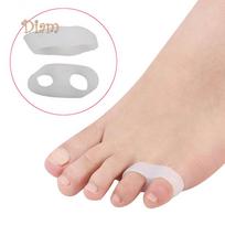 Plar Meška 1 pora silikoninio gelio mažojo piršto separatorius Hallux Valgus kauliuko apsauga pėdų priežiūra white