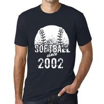 Men’s Vintage Tee Shirt Graphic T Shirt Softball Since 2002 Navy XS bedugnė