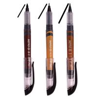 „Xeno Calligraphy Brush Pen“, „Fude“ rašiklis, siauras antgalis, „Kanji China Japan“ (puikus, vidutinis, paryškintas taškas) – juodas rašalas (3 vnt. pakuotėje)