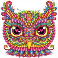 Diamond Mosaic Owl 5D Diamond Painting Animal Diamond Embroidery Rhinestones Pictures 30X30CM yellow