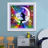 Diamond Painting Cartoon Elf Diamond Embroidery 5D Diamond Art Cross Stitch Portrait Home Decoration 20X30CM brown