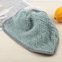 3PCS Kitchen Coral Velvet Dish Towel Rag Non-stick Oil Dish Cloth Double-sided Absorbent Thickening Scouring Pad B