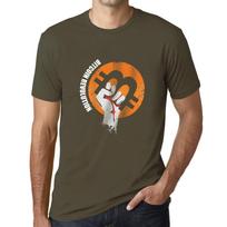 ULTRABASIC grafiniai vyriški Bitcoin Revolution marškinėliai HODL BTC Tee Crypto Traders dovanų idėja XS armijos žalia spalva