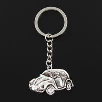Madingas 30 mm raktų pakabukas Metalinis raktų pakabukas Raktų pakabukas Juvelyriniai dirbiniai Antikvariniai bronza dengtas automobilis 39x26 mm pakabukas sidabras
