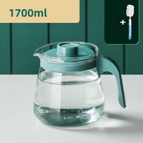 Šalto virdulio stiklas aukštos temperatūros ir tirštėjantis didelės talpos buitinis vandens butelių rinkinys Verdančio vandens stiklinis burbulinis virdulys 1000ml