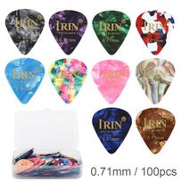 100 vnt/sl. gitaros kirtikliai 0,71 mm spalvingi slydimui atsparūs vandens lašeliai, formuojantys gitaros boso ukulele pink