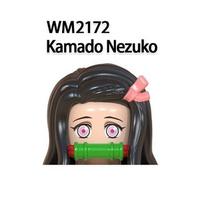 Demonų žudikas Kamado Tanjirou Kamado Nezuko Agatsuma Zenitsu statybiniai blokai Mini veiksmo figūrėlės žaislai black