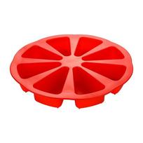 Silicone Bakeware Baking Food Mold 8 Points Scone Cake Home Used In Microwave Home Kitchen Baking Reusable Silicone Mold raudona