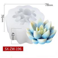 Succulent Plants Cake Silicone Mold 3d Succulent Candle Molds Fondant Cake Decorating Tools DIY Handmade Soap Mould Flower 196