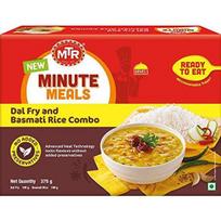 MTR Minute Meals Dal Fry ir Basmati Rice Combo, 375G
