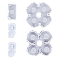 Silicone Conductive Rubber Adhesive Button Pad Keypads Buttons D-pad Controller Rubber For PS5 white