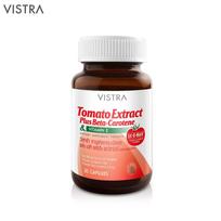 Vistra Tomato Extract Plus Beta-Carotene & Vitamin E, LYC-O-MATO Tomato Lycopene Complex, 30 Capsules - Dietary Supplement 1 pc
