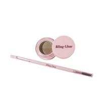 BLING GLOW antakių pieštukas ir šepetėlių rinkinys Duo, 2 elementai 02 Brown Duo gray