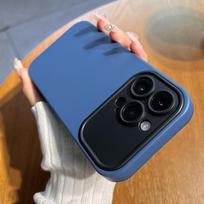 Luxury Tpu Shockproof Phone Case For Iphone 11 12 13 14 Pro Max Soft Silicone Mobile Phone Case For Iphone 14 Pro Max Funda For iPhone 13 Pro žalsvai mėlyna