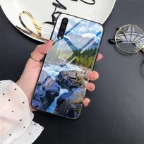 Mountain Scenery Case For Samsung Galaxy A52 A71 A72 A73 A53 Glass Cover For Samsung A13 5g A03 A22 A21s A03 Core A42 A70 For Samsung A41 gray