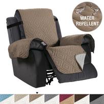 Suede Recliner Sofa Cover Pet Dog Kids Sofa Mat Snap Fixed Couch Armchair Slipcovers For Living Room Furniture Protector Covers Small Size black