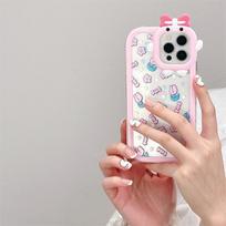 Minkštas silikoninis mielas animacinis telefono dėklas iPhone 13 Pro dėklui iPhone 11 12 14 Pro Max Xs Max Xr X 7 8 Plus Se 2022 skaidrus dėklas For iPhone 6 Plus white