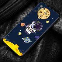 Case For Xiaomi Poco X3 Nfc X3 M3 Pro X3 F3 Gt F1 Cover For Mi 11t 10t Pro 9t 11 Note 10 Lite Civi Shell Cute Cartoon Astronaut For Poco F3 black