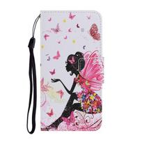 Odinis dėklas, skirtas iPhone 6 6s 7 8 Plus 11 12 Pro X Xs Xr Max Se 2020 Butterfly Animal Painted Book Stovas Atverčiamas odinis telefono dangtelis For iPhone 11 Pro