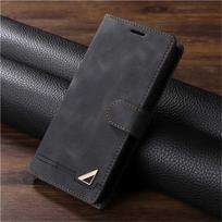 Odinis atverčiamas telefono dėklas, skirtas Samsung Galaxy S8 S9 Plus S10e S20 S21 Fe S22 S23 Ultra Note 8 9 10 20 Ultra piniginės laikiklio dangtelis For S8 juoda