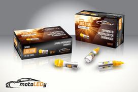 2 vnt. LED lemputė 3156, P27W 12-24V 1600lm CANBUS oranžinė Off-Road