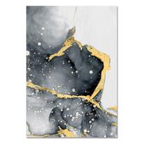 Akvarelės spauda Modernus paveikslas Abstract Glod Black Plakatai ir spaudiniai gyvenamajam kambariui Sienų menas Drobė Aliejinė tapyba Dekoras Pagrindinis puslapis 21x30cm No Frame black