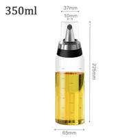 350-500ML Aliejaus butelis Nelašantis Stiklinis Aliejaus Piltuvas Virtuvės Acto ir Padažo Indas Matavimo Piltuvėlio Butelis 350ml