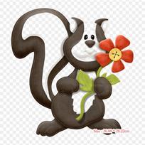 Cartoon Raccoon Skunks Iron on Heat Transfer Printing Vinyl Patches Sticker for Clothes DIY Appliques Washable Patches blue