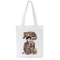 Japonijos anime „Attack On Titan Moteriškas krepšys“ Didelės talpos kasdieniai daugkartiniai pirkėjų krepšiai „Harajuku“ gotikiniai moterų pečių drobiniai krepšiai 24*26cm