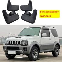 4X automobilio purvasaugiai, skirti Suzuki Jimny 2005- Purvasaugiai Sparnai Purvasaugiai Apsauginiai purslai Priedai Auto Priekyje black