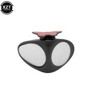 360 Degree Rotatable 2 Side Car Blind Spot Convex Mirror Automobile Exterior Rear View Parking Mirror Safety black left