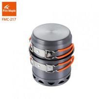 Fire Maple Kempingo Indų Rinkinys Lauko Kompaktiškas Sulankstomas Šilumokaičio Puodas FMC-217 268g Lengvas Svoris Kelionės Vienam Virimas pilka spalva