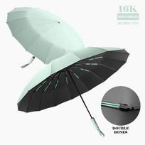 16K Double Bones Didelis skėtis Vyriškas Moteriški Vėjo nepraleidžiantys Kompaktiški skėčiai Automatiškai Sulankstomi Verslo Prabangūs Saulės Lietaus Skėtis Kelionės gray