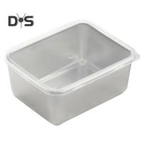 „Lunch Box“ nerūdijančio plieno piknikas „Bento Box“ didelės talpos nešiojamasis pietų konteineris namų biuro mokyklai sidabras