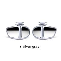2PCS 5 Colors Car Blind Spot Mirror Rotatable 2 Side Wide Angle HD Blind Spot Mirror Car Reverse Rearview Auxiliary Blind sidabras