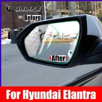 Viso veidrodėlio apsauginė nuo rasojimo ir lietaus plėvelė Hyundai Elantra CN7 Automobilio lipdukai Plėvelės Side Film 2 PCS gray