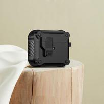 Tinka airpodsPro3 Bluetooth ausinių apsauginiam dėklui, nenuleidžiamam ausinių dėklui, kulkų gaubtui, Apple airpods3 ausinių dėklui Airpods 3 juoda
