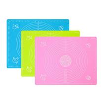 Cooking Dough with Silica Gel Kneading Pad Baking Silica Gel Pad Food-grade Thickening Scale Anti-overflow Heat Insulation Pad 40*50cm mėlyna