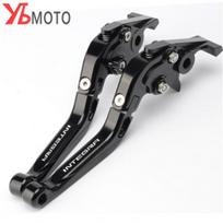 Motorcycle Folding Extendable CNC Adjustable Brake Clutch Levers For Honda Integra 750 DCT Integra750 2014 2015 2016 2017 18 Full black