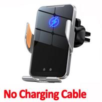 Automobilinis belaidis įkroviklis Magnetinis automobilinis telefono laikiklis skirtas iPhone 14 13 12 Samsung infraraudonųjų spindulių indukcija 15W greitas Black No cable gray