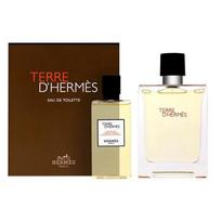 Hermes Terre d'Hermes eau de toilette gift set for men black