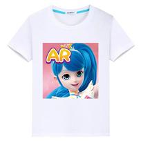 Tini ping 100% medvilniniai marškinėliai berniukams Vasaros anime marškinėliai Laisvalaikio spauda Tini ping Mieli trumpi palaidinės y2k vienetiniai vaikiški rūbai mergaitėms 100 balta