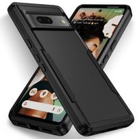 2 viename apsauginis kietas dėklas Google Pixel8 Pixel 8 Pro 7A 6A Pixel6 Pixel7 Pixel7a Pixel6a Pixel 6 7 Pro mobiliajam telefonui, krepšys for Pixel 7A juoda