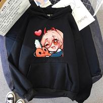 Anime Chainsaw Unisex Cute Pochita Power Hoodies Winter Warm Unisex/women Spring/Autumn Unisex Sweatshirt Aesthetic Harajuku Sudaderas Unisex 2XL