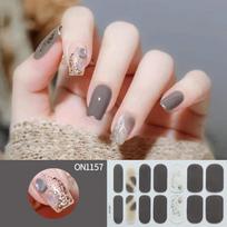 Japanese and Korean imitation diamond 3d laser bronzing heart-shaped nail stickers