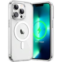 Magnetinis dėklas, skirtas iPhone 15 14 13 12 11 Pro Max 15 14 Plus Case Clear Suderinamas su Magsafe Crystal Clear Hybrid apsauginiu kietu nugarėlės dangteliu iphone 7/8 gryna