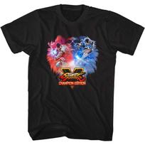 Street Fighter Champion Black Unisex T-shirt XXXXL gray
